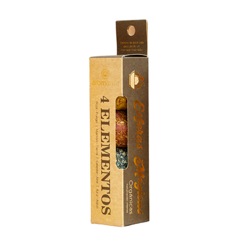 Esferas Mágicas Orgánicas 4 Elementos - Aromanza